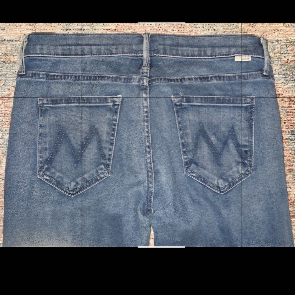 MOTHER Dark Blue Flare Jeans Size 29 - Picture 3 of 6